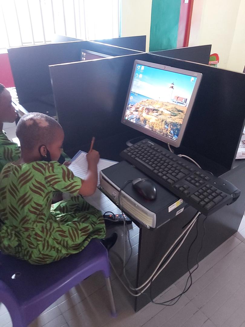 Students in the computer lab
